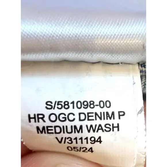 Old Navy High Rise OG Chino Denim Jeans Medium Wash Size M - Picture 6 of 7